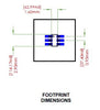 SOT23-6 Breakout Board (SOT Body, 0.95mm) - 3 PACK